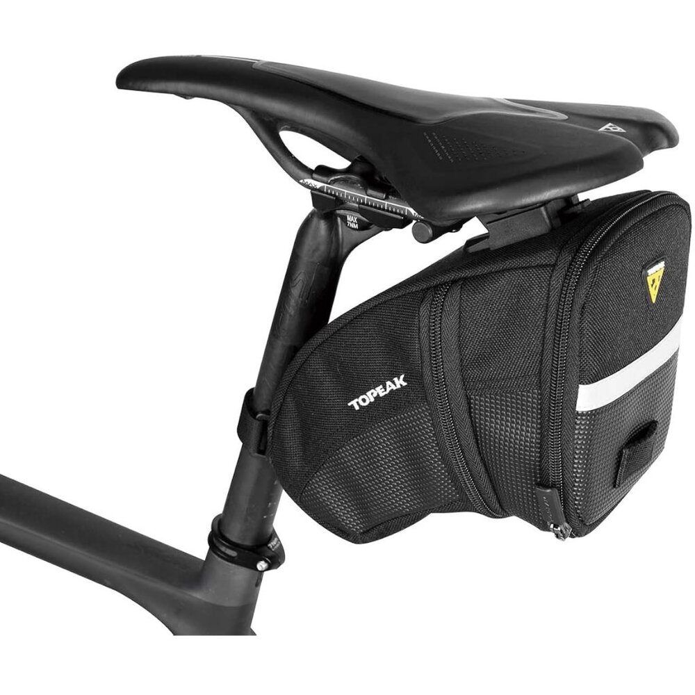 TOPEAK Aero Wedge Pack Medium for Cyclists, Bicycles Storage 3M Reflective